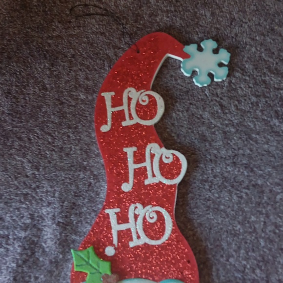 Festive Santa Wall Decor - Red and White Holiday Accent - Picture 2 of 4